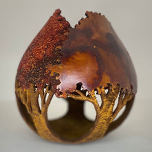 Load image into Gallery viewer, Tree Carved Gourd - Red