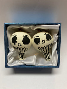 Skull gourd earrings