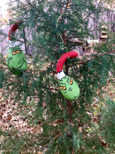 Load image into Gallery viewer, Grinch Gourd Ornament

